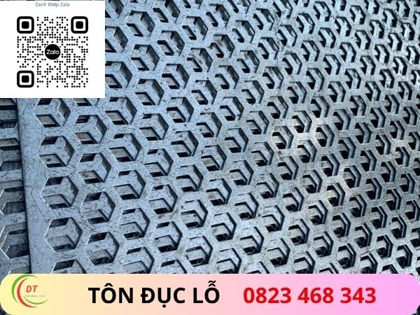 tôn đục lỗ hình lục giác
